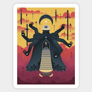 Guardian of Night (art print) Sticker